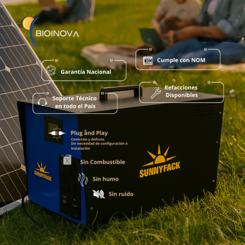 garantia y uso Sunny Pack Generador Solar Portátil PEPE 1,600Wh Hogar Básico, Camping , Herramientas y Emergencia